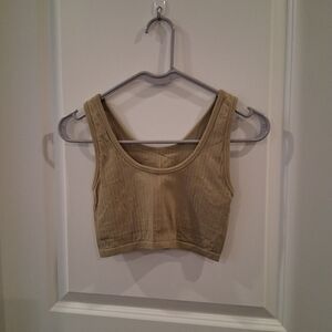 Aerie Olive Crop Top Size XS